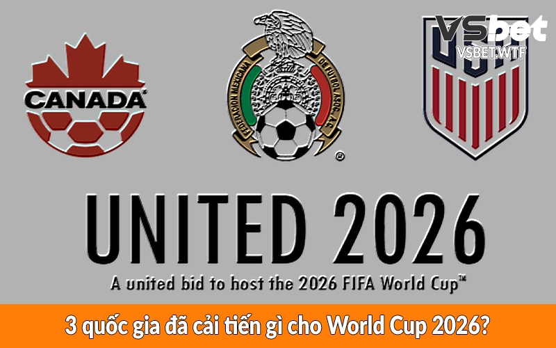 3 quốc gia đã cải tiến gì cho World Cup 2026? 3 quốc gia đã cải tiến gì cho World Cup 2026?