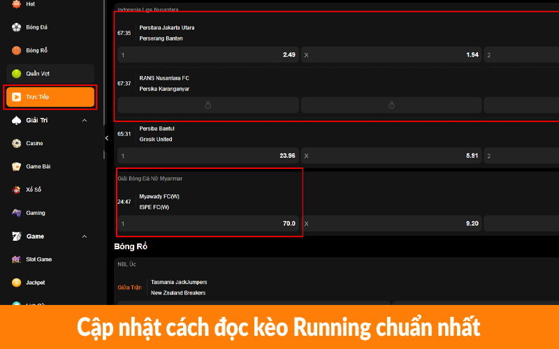 Cập nhật cách đọc kèo Running chuẩn nhất Cập nhật cách đọc kèo Running chuẩn nhất