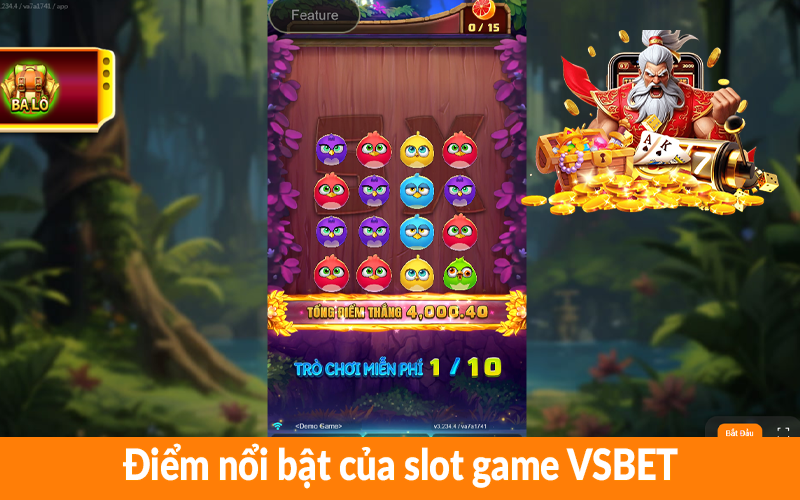 Điểm nổi bật của slot game VSBET