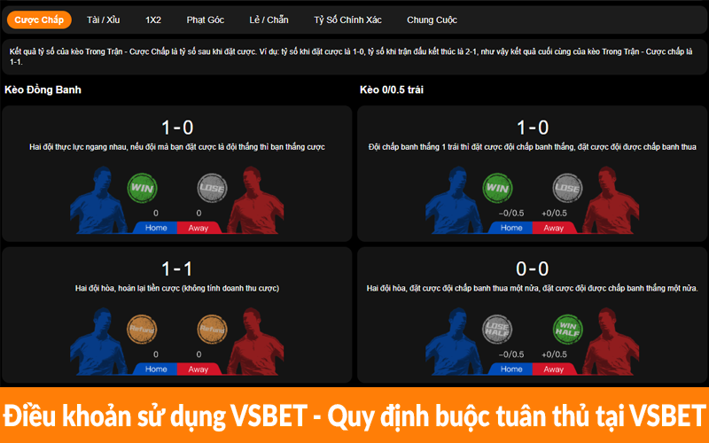 Điều khoản sử dụng VSBET – Quy định buộc tuân thủ tại VSBET Điều khoản sử dụng VSBET - Quy định buộc tuân thủ tại VSBET