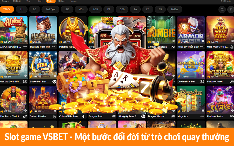 Slot game VSBET - Một bước đổi đời từ trò chơi quay thưởng